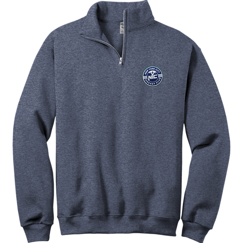 NYC Hockey Club NuBlend 1/4-Zip Cadet Collar Sweatshirt