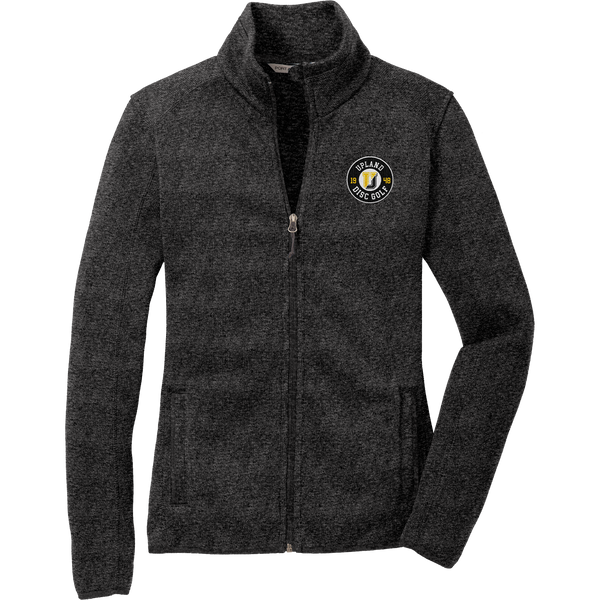 Upland Disc Golf Ladies Sweater Fleece Jacket