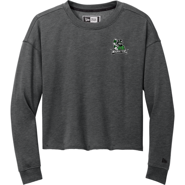 Atlanta Madhatters New Era Ladies Tri-Blend Fleece Crop Crew