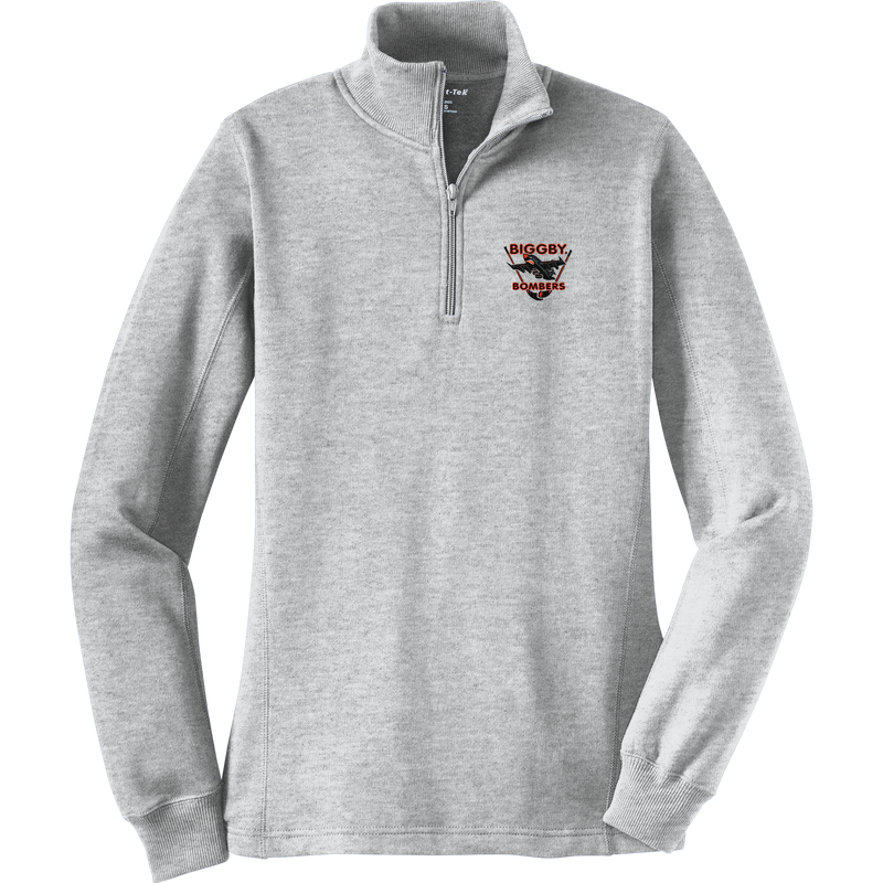 Biggby Bombers Ladies 1/4-Zip Sweatshirt