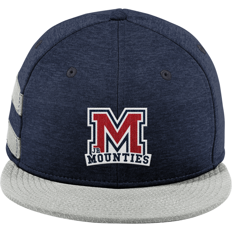Jr. Mounties New Era Shadow Heather Striped Flat Bill Snapback Cap