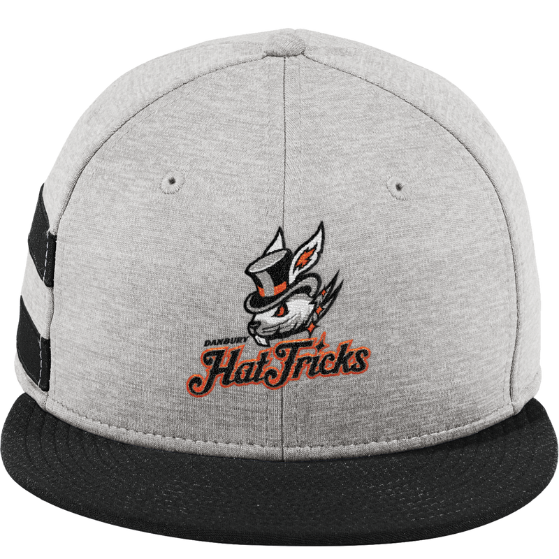 Danbury Hat Tricks New Era Shadow Heather Striped Flat Bill Snapback Cap
