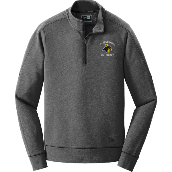 Delaware Jr. Blue Hens New Era Tri-Blend Fleece 1/4-Zip Pullover