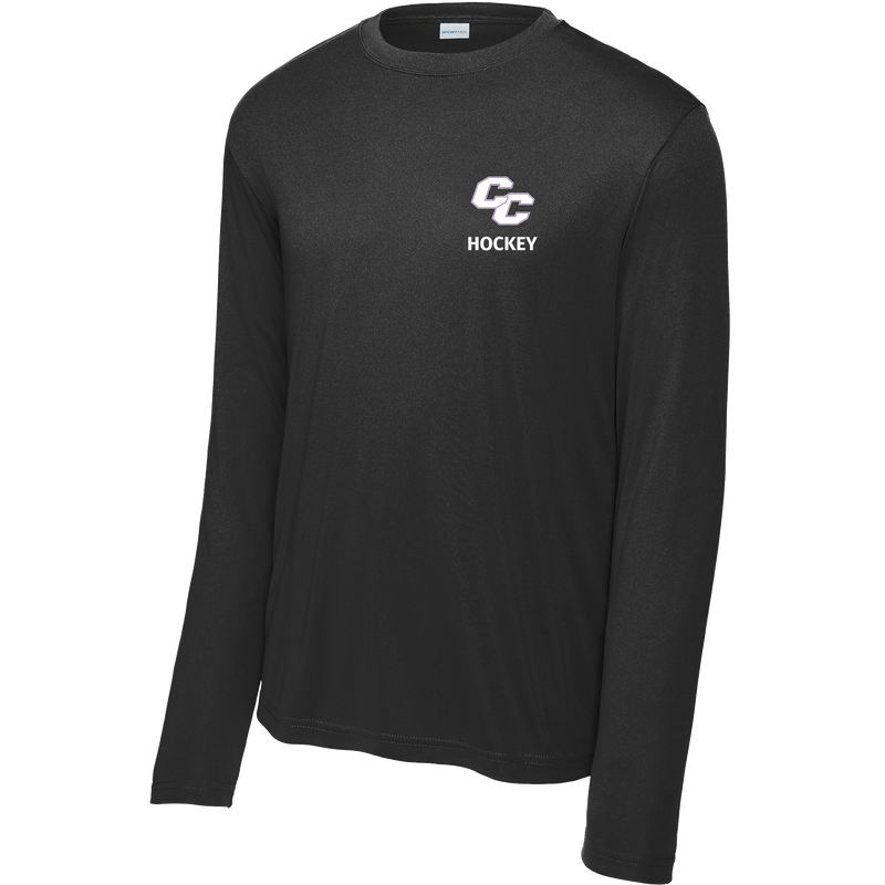 Curry College (Bleed Purple Hockey) Long Sleeve PosiCharge Competitor Tee