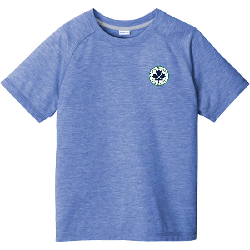 North Park Hockey Youth PosiCharge Tri-Blend Wicking Raglan Tee